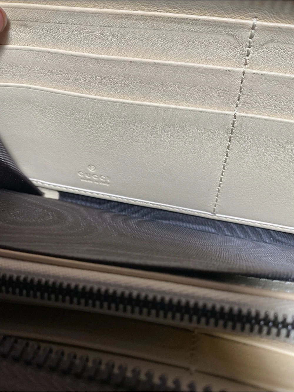Gucci Cream Wallet Bamboo 1947 Python Zip Around - Picture 9 of 12